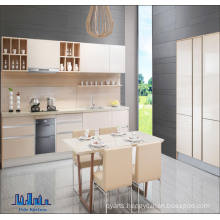 European Style Framelss Melamined Particle Board Kitchen Cabinet
